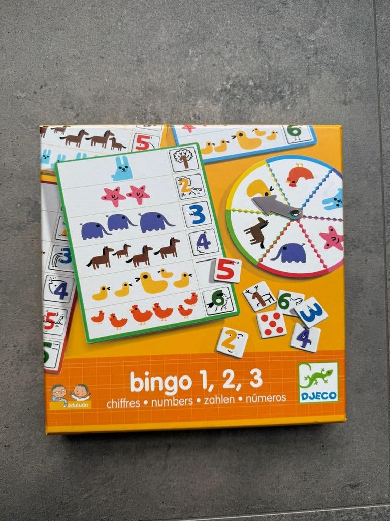 Cijfer BINGO Djeco. Vanaf 3 jaar NIEUW. Super educatief spel, Kinderen en Baby's, Speelgoed | Educatief en Creatief, Ophalen of Verzenden