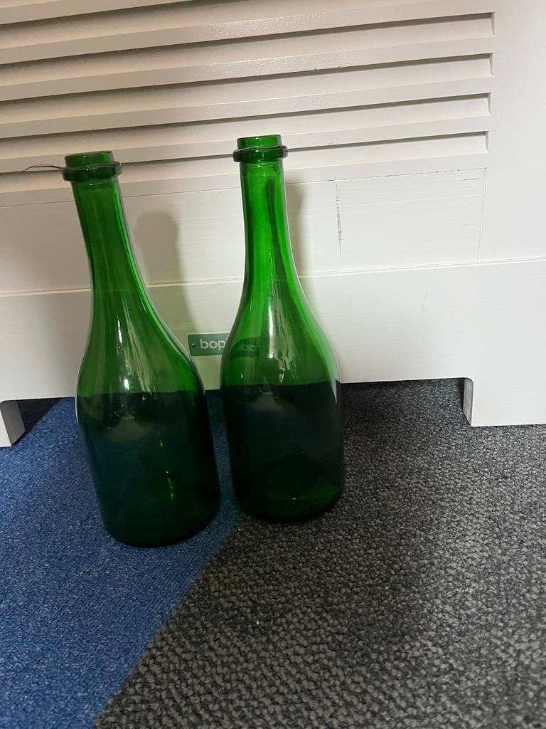 Groene flessen, Ophalen, Gebruikt, Glas, Minder dan 50 cm
