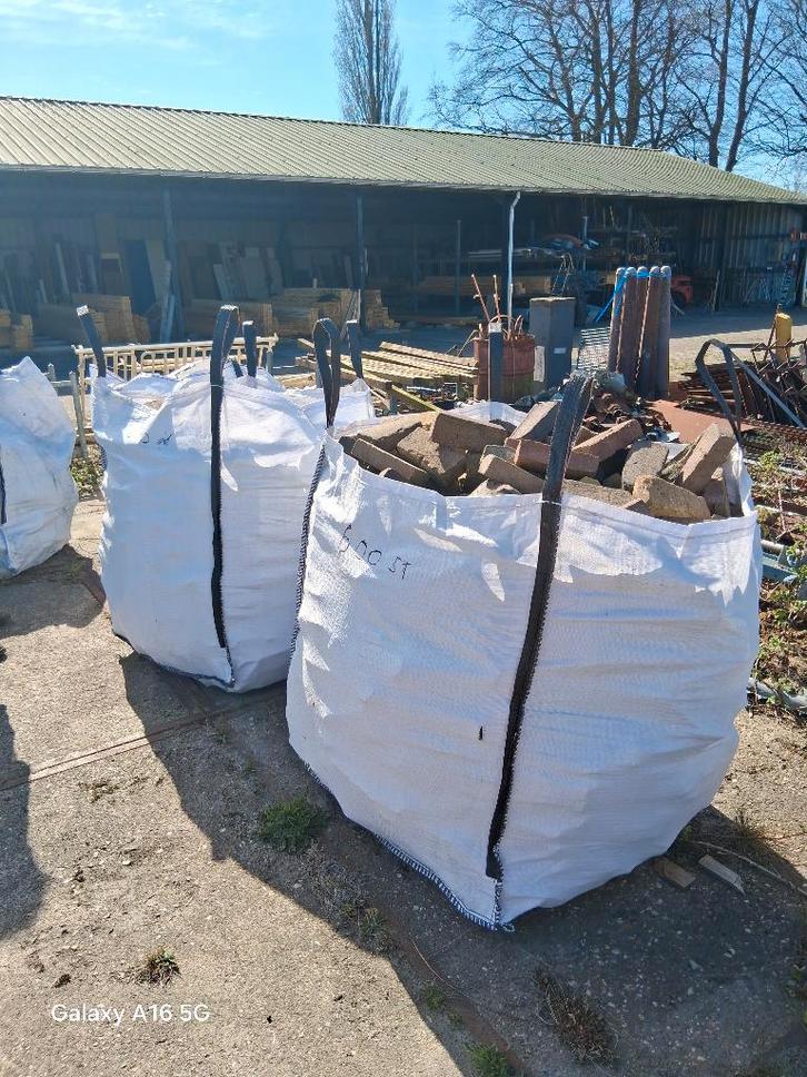 Porfierkeien 5,4 m2., Tuin en Terras, Tegels en Klinkers, Gebruikt, Overige typen, Beton, 5 tot 10 m², Ophalen