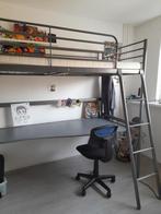 Ikea hoogslaper met bureau, Ophalen, Gebruikt, Eenpersoons, 90 cm