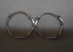 Zilveren vintage oorringen nr.1260, Sieraden, Tassen en Uiterlijk, Oorbellen, Hangers, Verzenden, Zo goed als nieuw, Zilver