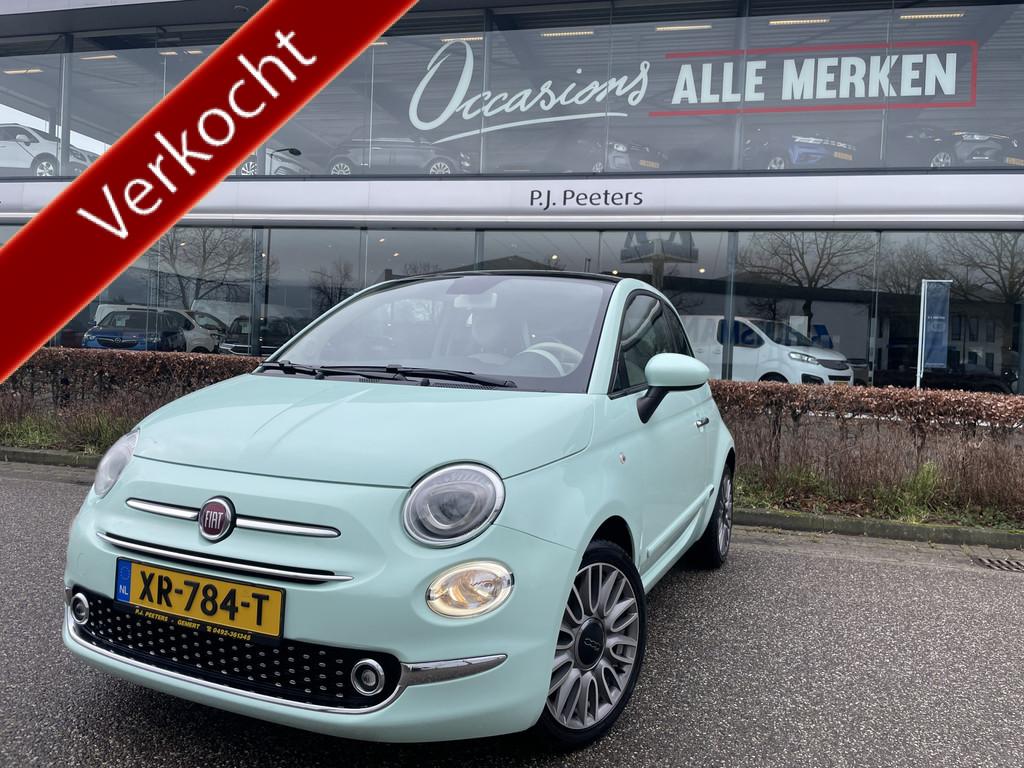 Fiat 500 0.9 TwinAir Turbo Collezione met schuif/kanteldak A, Voorwielaandrijving, Stof, Gebruikt, Bluetooth