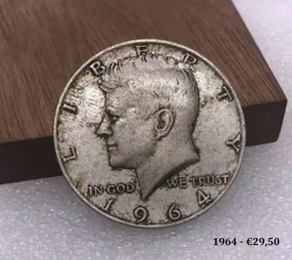 John F. Kennedy Munt 'Half Dollar', Postzegels en Munten, Munten | Amerika, Ophalen of Verzenden, Noord-Amerika, Losse munt