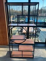 Industriële Boekenkast met Houten Planken en Metalen Frame, Ophalen, Met plank(en), 50 tot 100 cm, Zo goed als nieuw