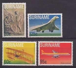 Suriname 152/6 postfris Vliegtuigen 1978, Ophalen of Verzenden, Postfris