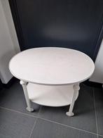 Ovale, vintage salontafel / bijzettafel / plantentafel, Huis en Inrichting, Tafels | Bijzettafels, Gebruikt, 55 tot 75 cm, Ovaal