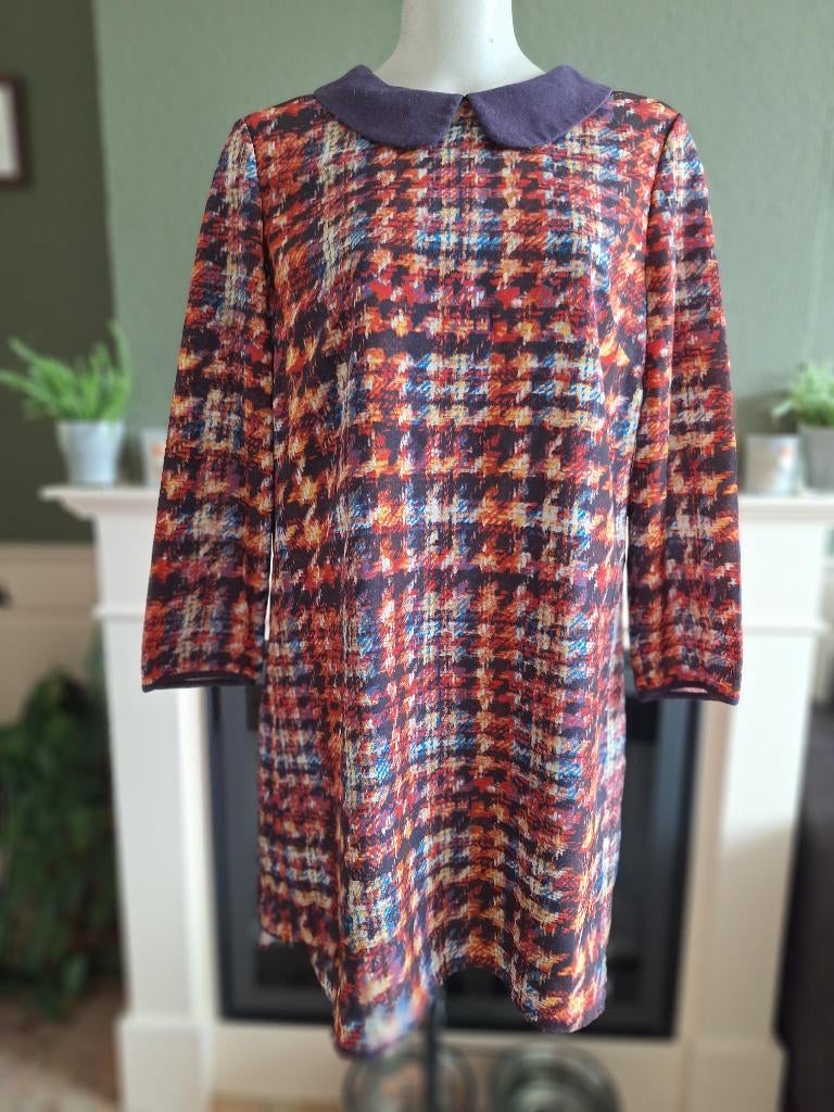 Ted Baker mooi peter pan kraag gevoerd jurk 4 40 L, Maat 38/40 (M), Overige kleuren, Verzenden, Zo goed als nieuw