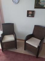 Zeer mooie rotan stoelen., Huis en Inrichting, Stoelen, Ophalen, Twee, Bruin, Hout