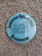 Vintage button Carnaval Kruikenstad (1984), Ophalen of Verzenden, Gebruikt, Stad of Land, Button