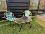 Prachtige retro/ vintage rotanset, Antiek en Kunst, Antiek | Meubels | Stoelen en Banken, Ophalen of Verzenden