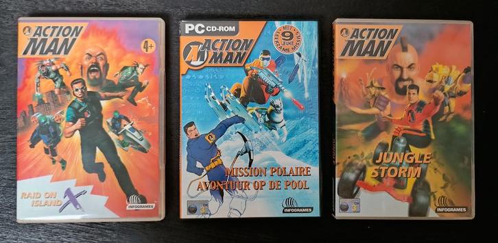 PC CD-ROM Action Man, per stuk 3 euro / of 3 voor 8 euro., Spelcomputers en Games, Games | Pc, Zo goed als nieuw, Avontuur en Actie