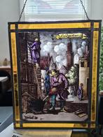Prachtig Glas in lood raamhanger ~ De loodgieter, Antiek en Kunst, Ophalen