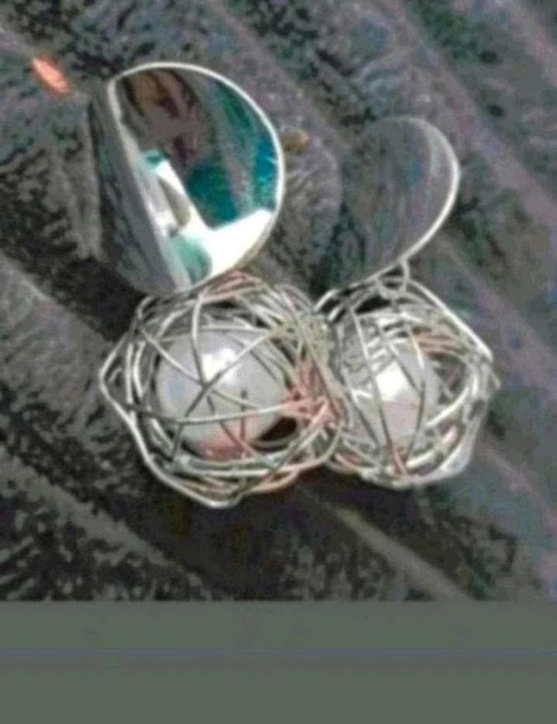 Oorbellen bal Kristal, Verzenden, Nieuw, Zilver, Knopjes of Stekers