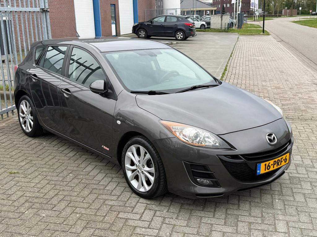 Mazda 3 1.6 GT-M Line 5 DEURS NL AUTO NAP! NAVI l CRUISE l P, Voorwielaandrijving, Stof, Gebruikt, Zwart