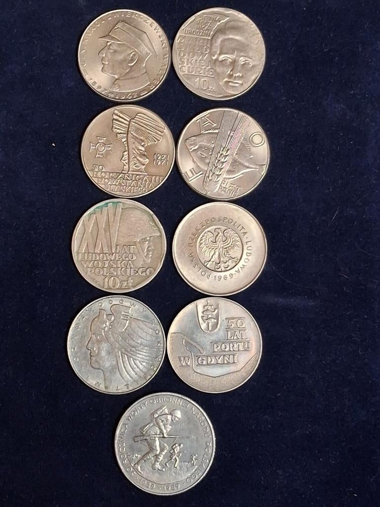 9 verschillende munten polen, Postzegels en Munten, Munten | Europa | Niet-Euromunten, Ophalen of Verzenden, Polen