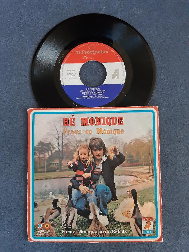 Frans En Monique – Hé Monique VG+/VG+, Gebruikt, 7 inch, Single, Ophalen of Verzenden