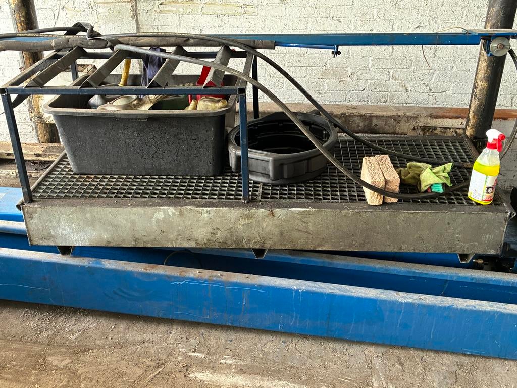 Lekbak olie opvangbak voor drie vaten 175x 70 cm, Ophalen, Gebruikt, Universele onderdelen