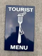 Tourist Menu emaille bord, Gebruikt, I, Ophalen of Verzenden, I
