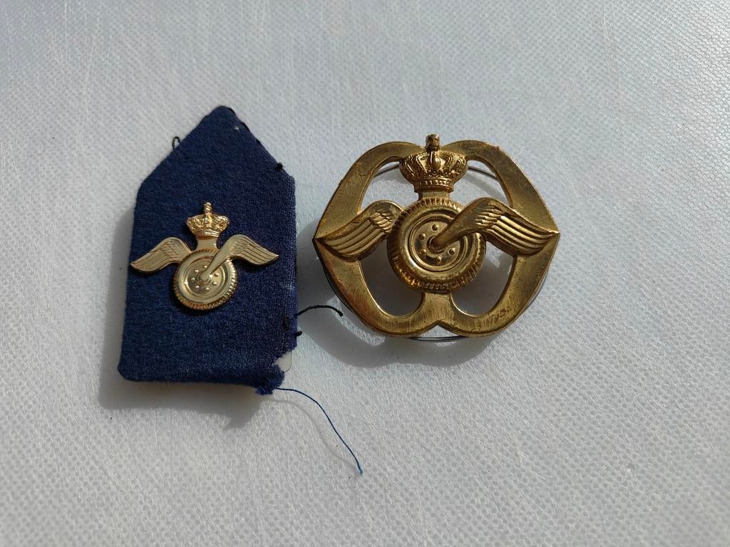 Vintage Regiment Aan- en Afvoertroepen (AAT), Verzamelen, Verzenden, Luchtmacht, Nederland, Embleem of Badge