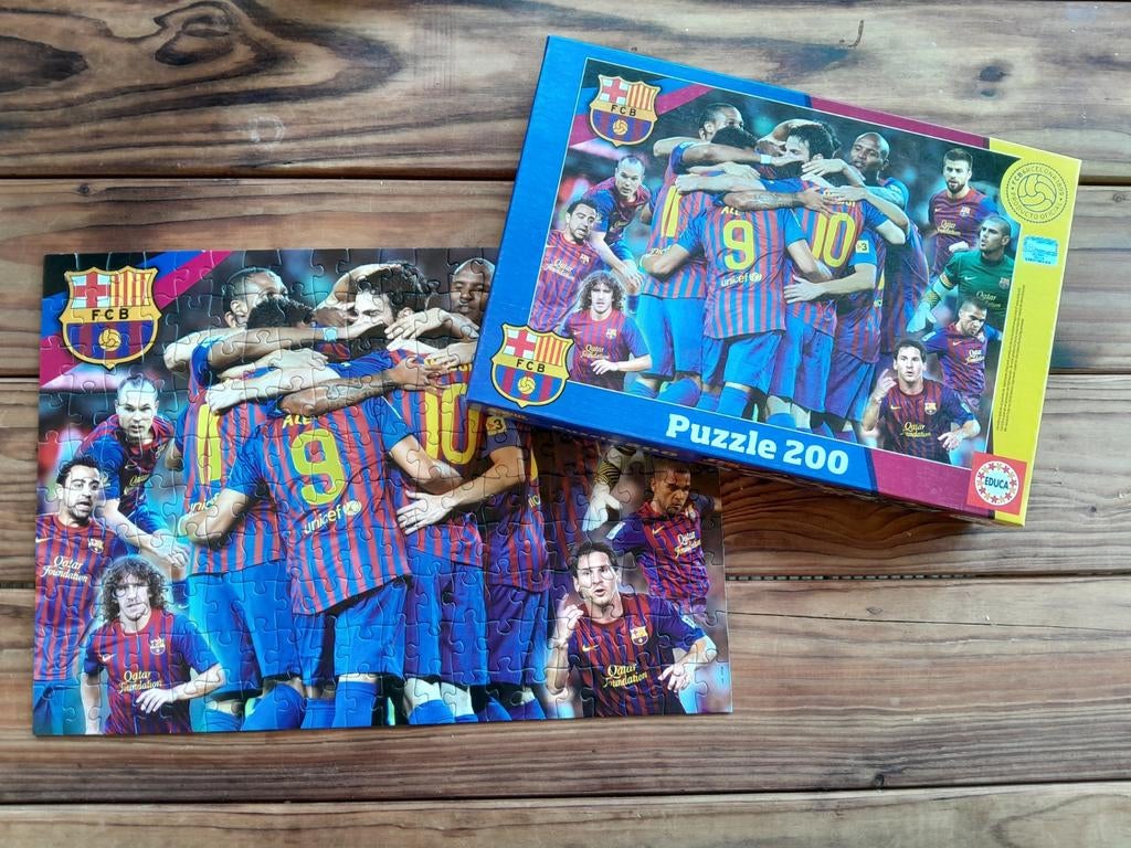 Puzzel ~ FC Barcelona ~ 200 stukjes ~ voetbal legpuzzel, Ophalen of Verzenden, Zo goed als nieuw