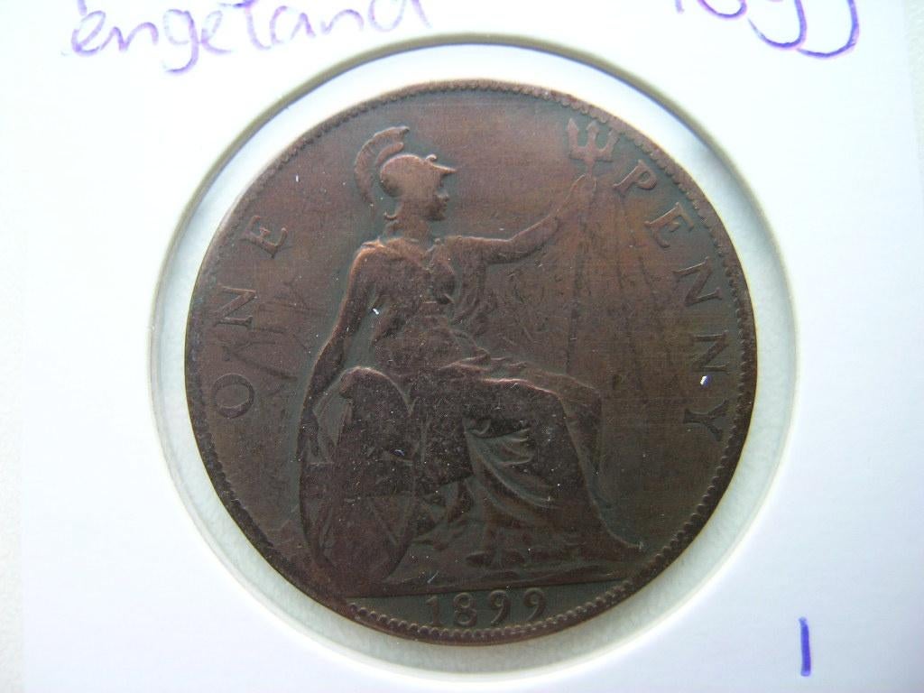 Penny 1899 Engeland (nr 1), Postzegels en Munten, Munten | Europa | Niet-Euromunten, Ophalen of Verzenden, Overige landen, Losse munt