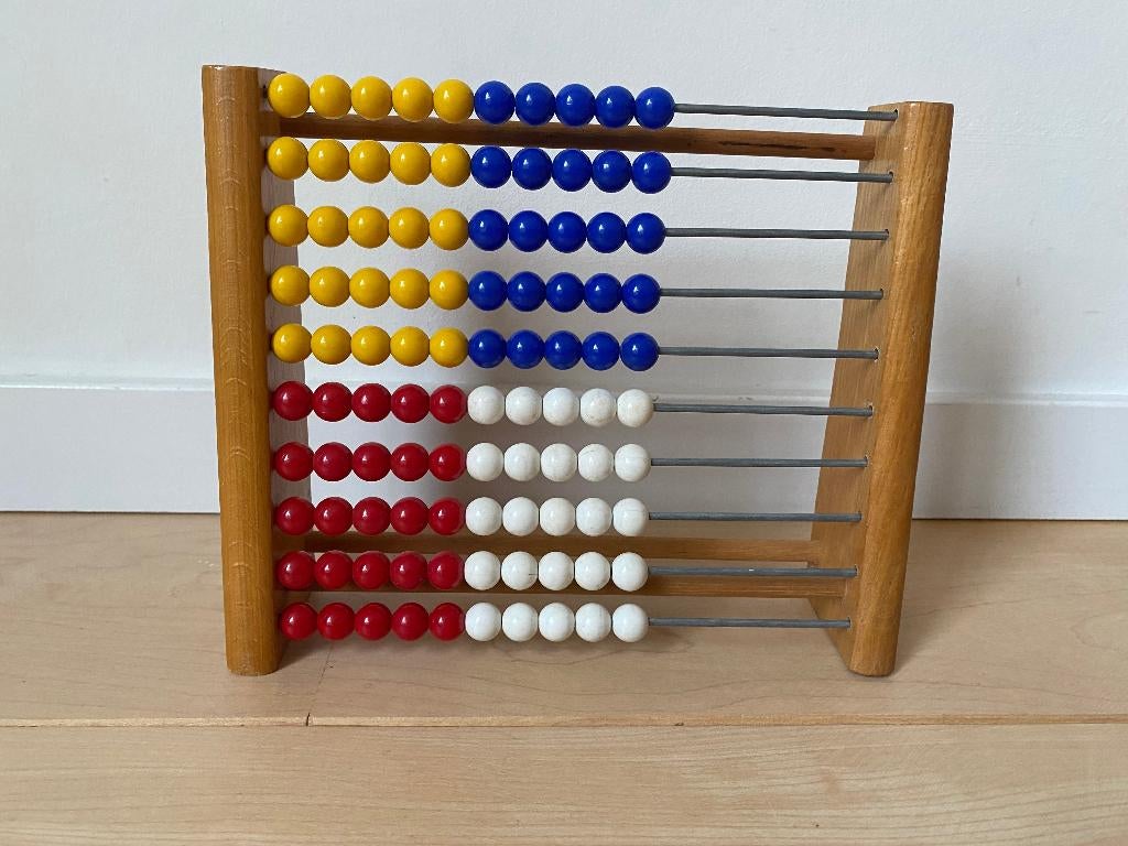 Houten rekenrek / telraam, Kinderen en Baby's, Speelgoed | Educatief en Creatief, Ophalen of Verzenden, Gebruikt