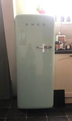 Mintgroene SMEG Koelkast met Vriesvak - Retro, Witgoed en Apparatuur, Ophalen, 150 tot 200 liter, Gebruikt, 140 tot 160 cm
