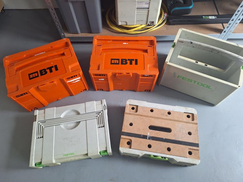 Diverse Systainer boxen - Festool en BTI, Ophalen, Gebruikt