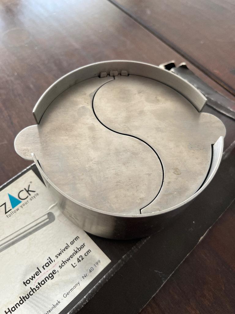 Zack roestvrijstaal asbak, Ophalen, Overige materialen, Zo goed als nieuw, Industrieel