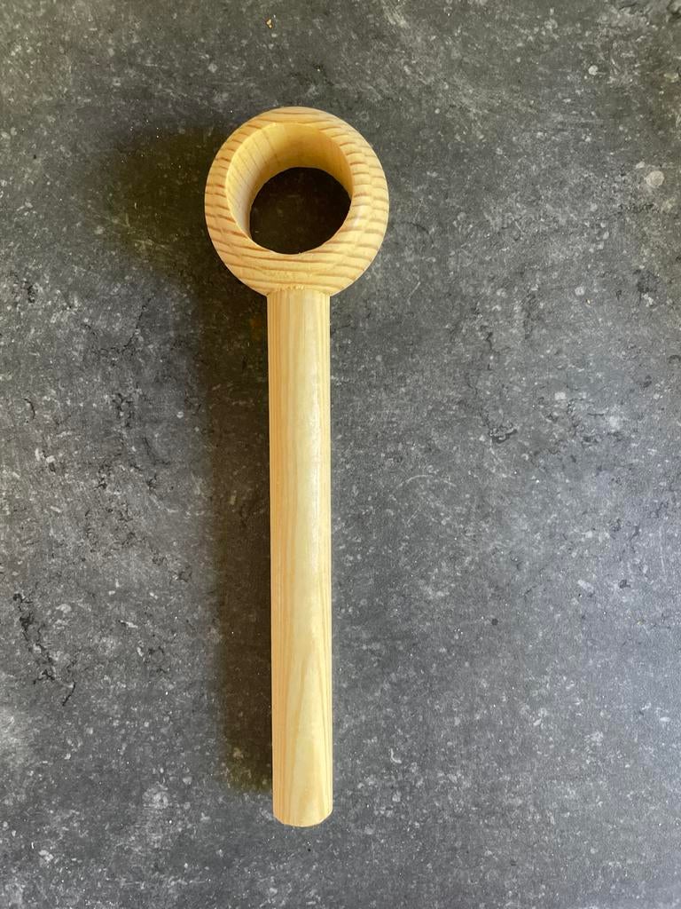 Steun gordijnrails grenen 28mm, Ophalen, Minder dan 50 cm, Overige kleuren, Nieuw