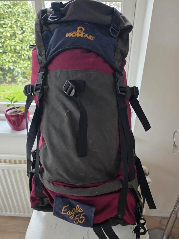 Nomad Eagle 55 rugzak - Zo goed als nieuw, praktisch, Sieraden, Tassen en Uiterlijk, Tassen | Rugtassen, Zo goed als nieuw, Nomad
