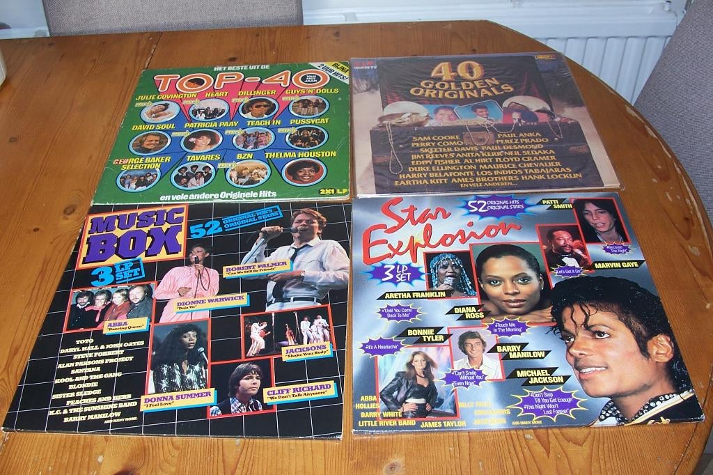 7 dubbel lp's verzamelalbums, Gebruikt, Ophalen of Verzenden, Pop, 12 inch