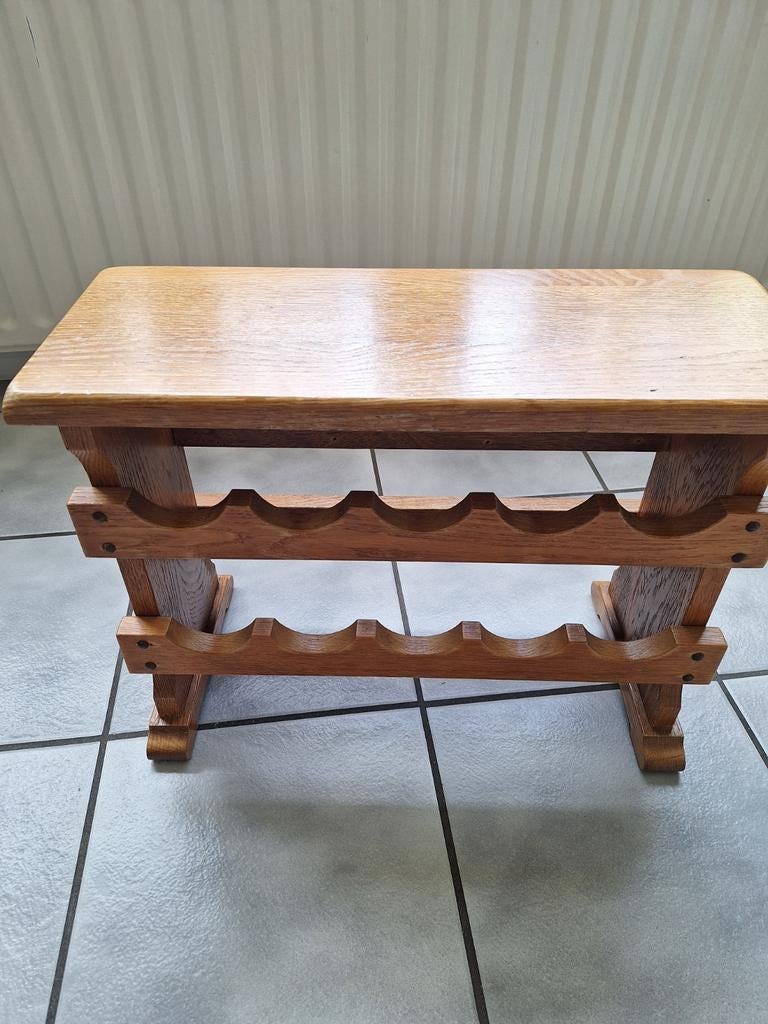 Eikenhouten wijnrek voor 10 flessen - Zo goed als nieuw, Ophalen of Verzenden, Zo goed als nieuw, Minder dan 5 flessen, Minder dan 50 cm