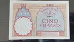 Marokko 5 francs 14-11-1941 Unc, Ophalen of Verzenden, Overige landen, Los biljet