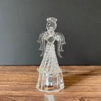 prachtige exclusieve vintage gevlochten glas*ENGEL met FLUIT, Ophalen of Verzenden