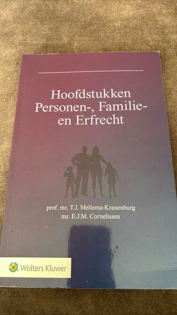 Hoofdstukken Personen-, Familie- en Erfrecht, Boeken, Studieboeken en Cursussen, Mellema, Ophalen of Verzenden, Gamma, WO