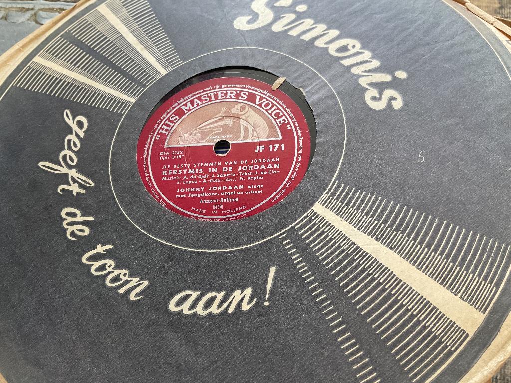 Kerstmis in de jordaab, Ophalen of Verzenden, Voor 1960, Gebruikt, Overige formaten