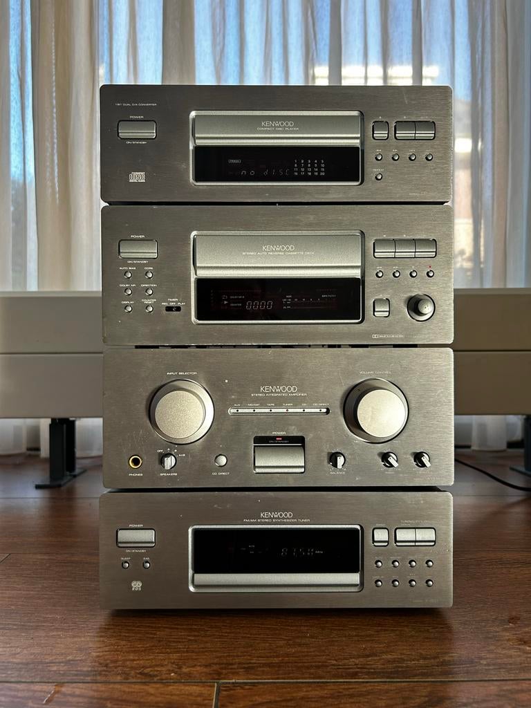 Kenwood HD600 Stereo Set: CD, Cassette, Versterker, Tuner, Ophalen of Verzenden, Gebruikt, Cassettedeck, Losse componenten