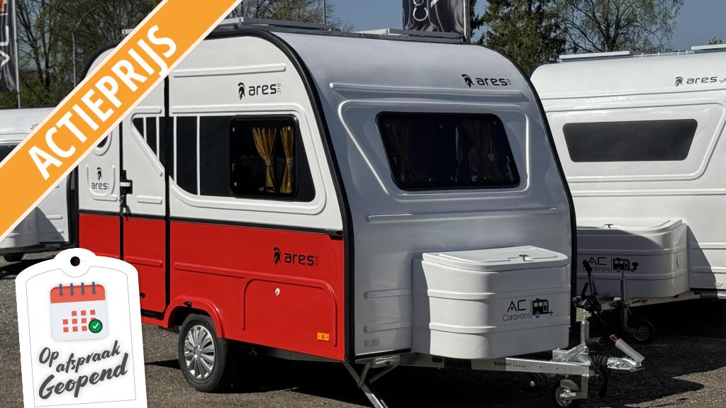 AC CARAVANS ARES 310 -ROOD -NIEUW -4 PERSOONS -710KG -ALKO, Overige merken, Koelkast, Bedrijf, Treinzit