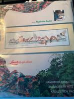 BORDUURPAKKET LANARTE M. BASTIN VOEDERPLANK EN VOGELTJES, Verzenden, Nieuw, Handborduren, Borduurpakket