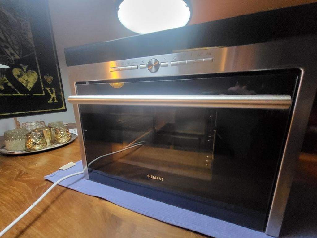 Zo goed als nieuwe Siemens HB26D555 stoomoven, Oven, Inbouw, 45 tot 60 cm, Ophalen