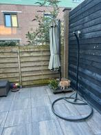 Parasol met zware voet, Tuin en Terras, Parasols, Ophalen, Gebruikt, 2 tot 3 meter, Zweefparasol