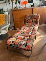 Vintage bloemenprint stretcher / campingbed, Ophalen, Gebruikt, ., .