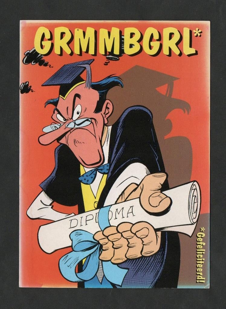 Billie Turf Meester Kwel Grmmbgrl Diploma Gefeliciteerd., Ophalen of Verzenden, 1960 tot 1980, Ongelopen, Kinderen