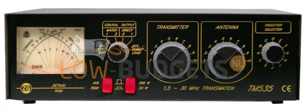 Zetagi TM535 SWR Meter met Ingebouwde Matcher, Verzenden