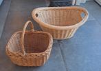 Twee rieten manden, Ophalen, Zo goed als nieuw, Rond, Riet