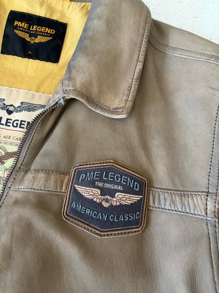 Pme Legend Summer Hudson Flight Jacket brindel/bruin. Mt XL., Ophalen of Verzenden, Zo goed als nieuw, Maat 56/58 (XL), Bruin