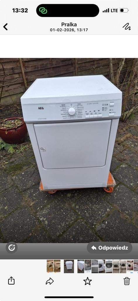 Wasdroger AEG met luchtafvoer, 6 tot 8 kg, Gebruikt, Luchtafvoer, Ophalen of Verzenden