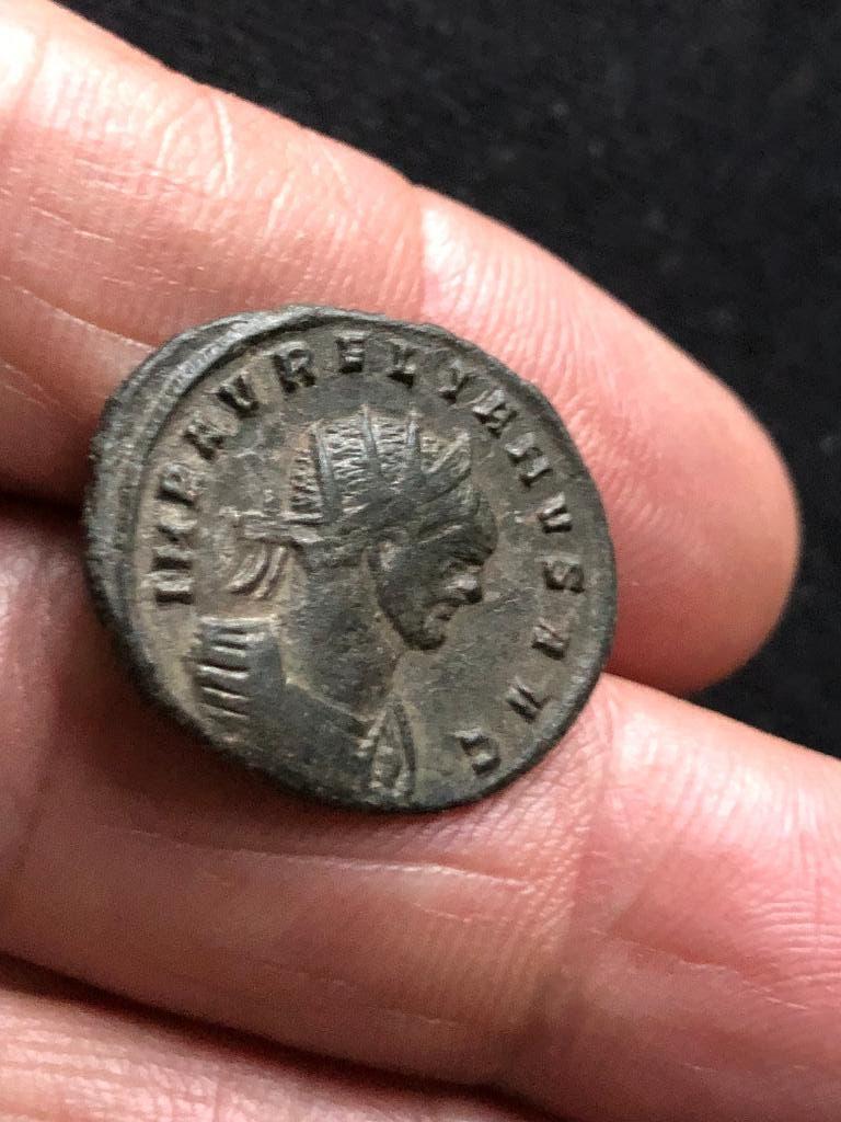 ROMEINSE munt AURELIANUS scherpe goede kwaliteit Bodemvondst, Ophalen of Verzenden, Overige landen, Losse munt