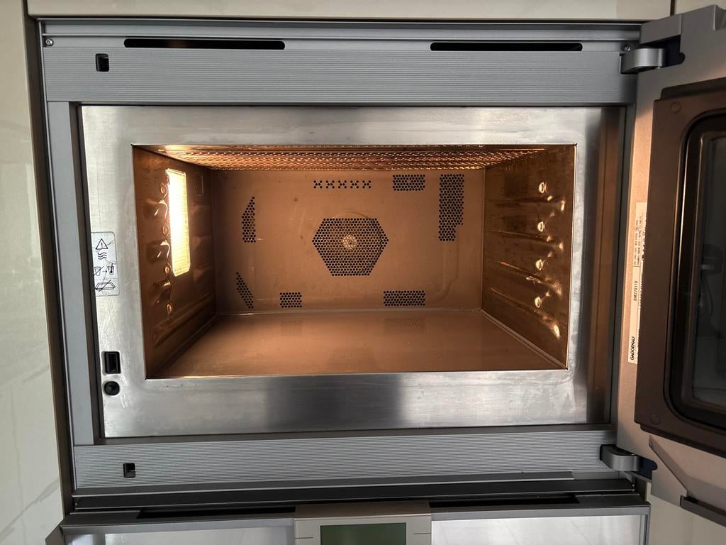 Gaggenau inbouw magnetron oven BM210 45 cm hoog, Witgoed en Apparatuur, Magnetrons, Ophalen, Combimagnetron, Gebruikt, 60 cm of meer